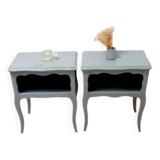 Pair of antique bedside tables