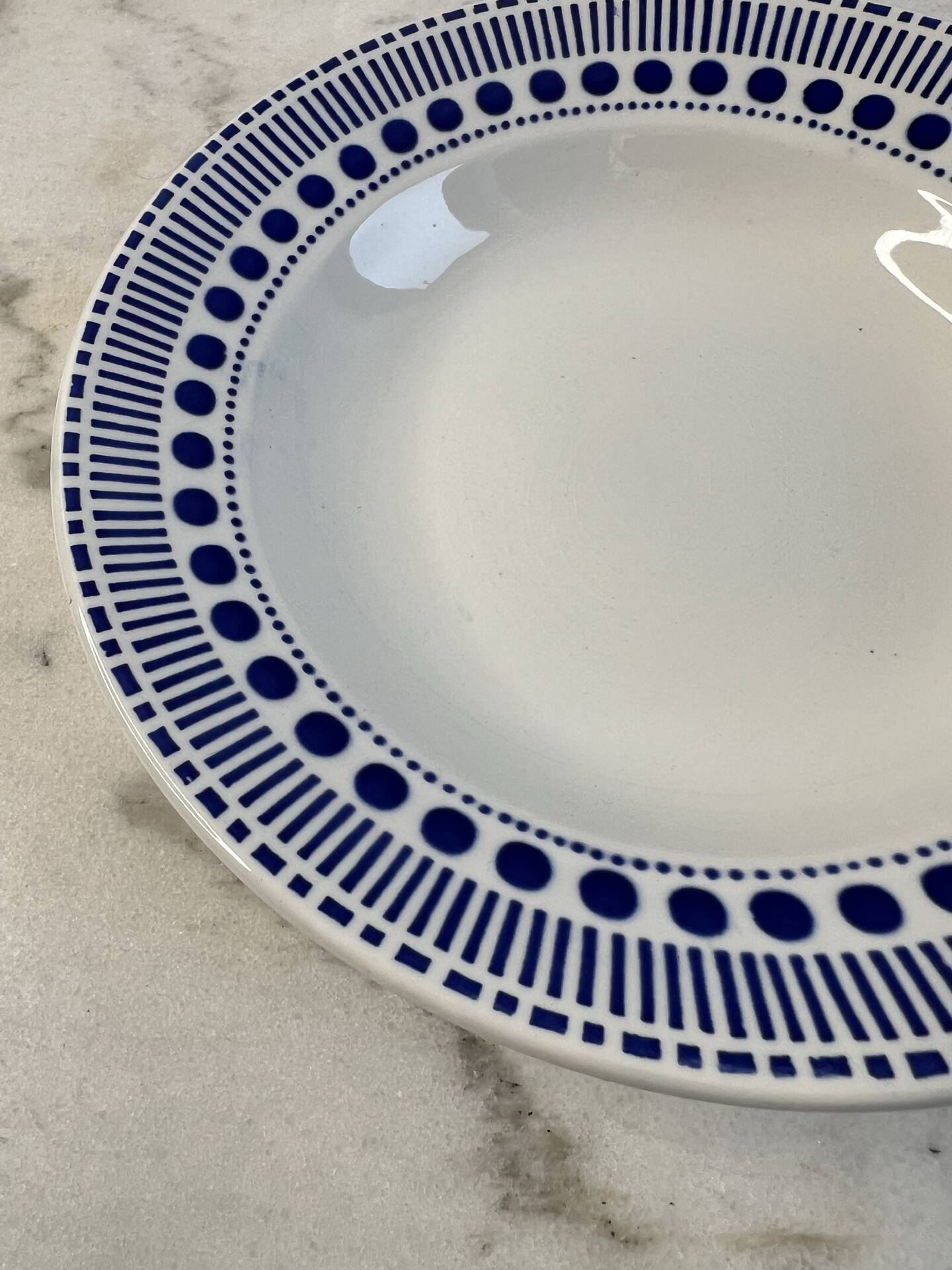 Set of 12 deep plates Sarreguemines Béatrice collection