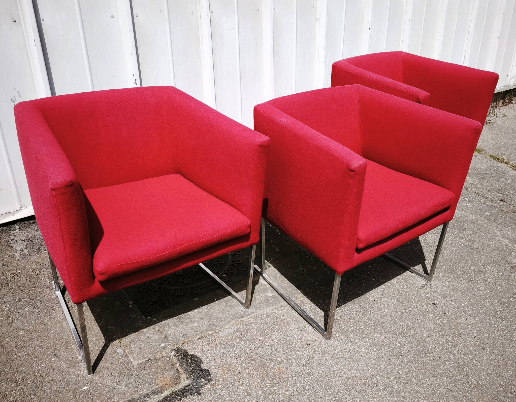 Set of 3 Solo armchairs, B&B Italia