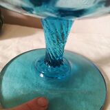 Empoli blue glass cut