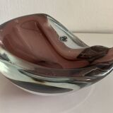 Vintage ashtray, Murano Sommerso, with pestle and label, circa 1960s