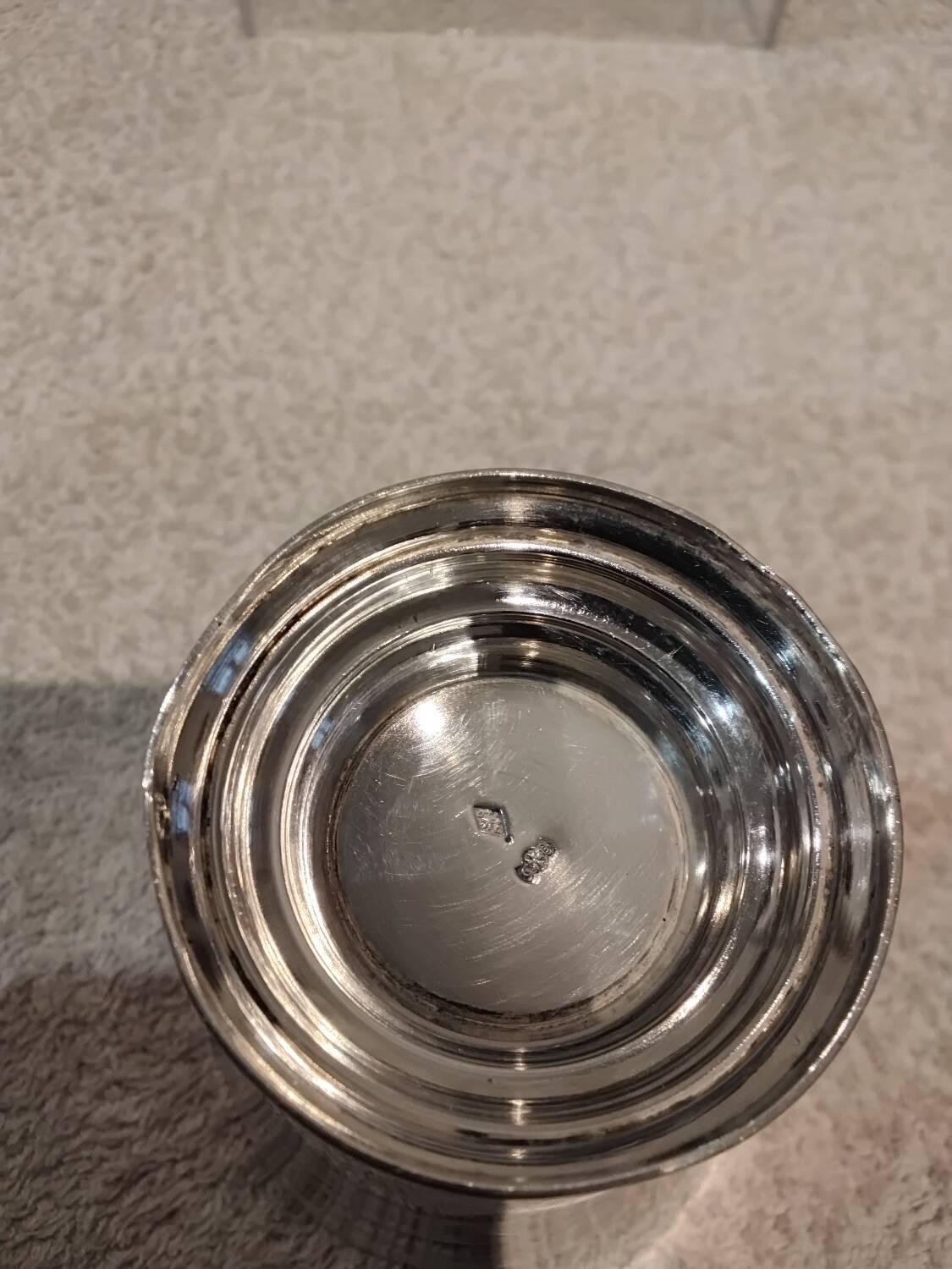 925 silver Minerva cup with fillet decoration, silversmith Christofle Cardeilhac