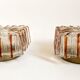 Pair of ceiling lights or wall sconces 70s