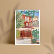 Illustration "Upper town of Porto-Vecchio" A4