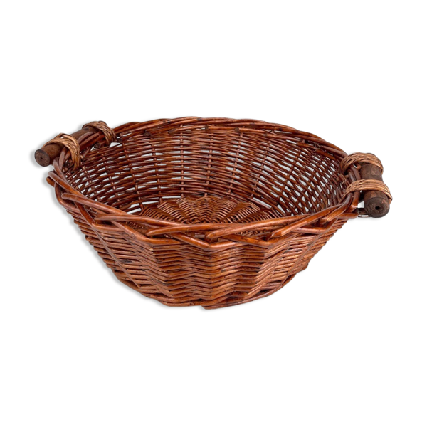 Corbeille ronde en osier tressé — Beyit