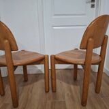 Pair of pine chairs, designed by Rainer Daumiller, Denmark 1970s
