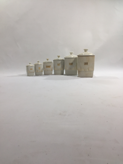 Spice pots lot of 6 pieces Czechoslovakia 50