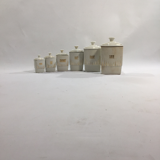 Spice pots lot of 6 pieces Czechoslovakia 50