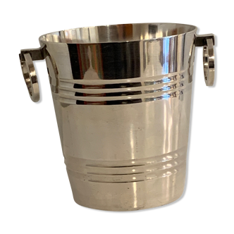 St Médard art deco silver metal ice bucket