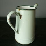 Antique enamelled pitcher