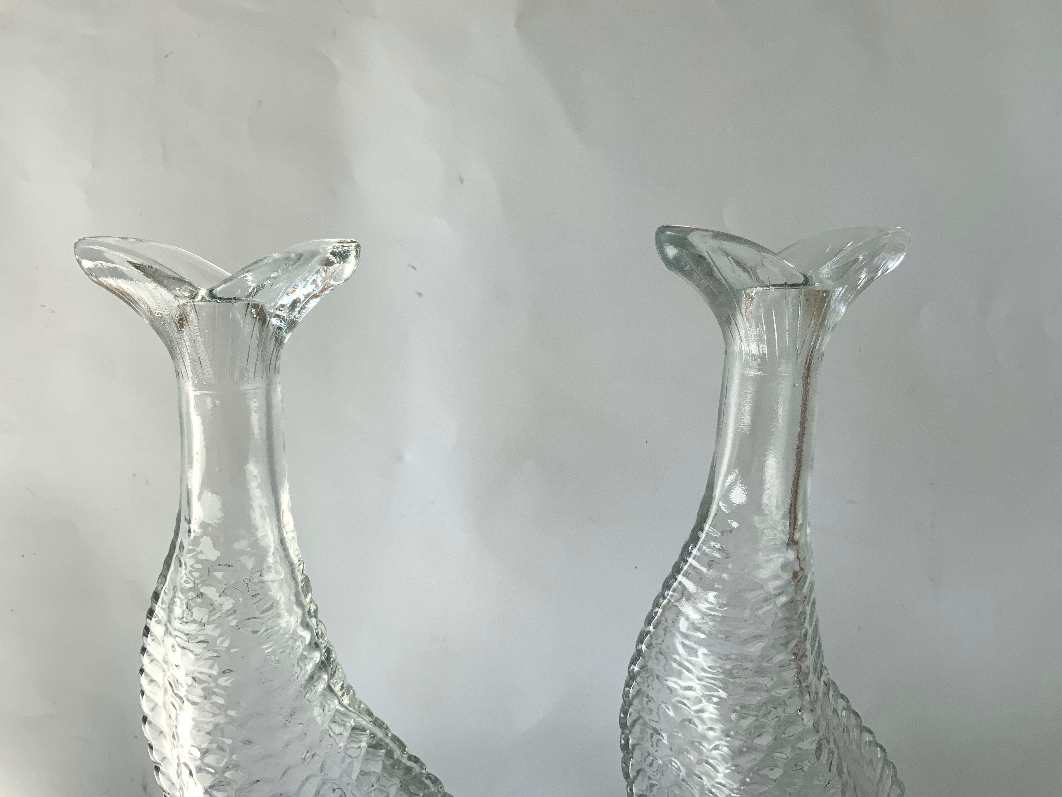 Duo de carafes poisson