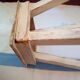 Wooden workshop top stool