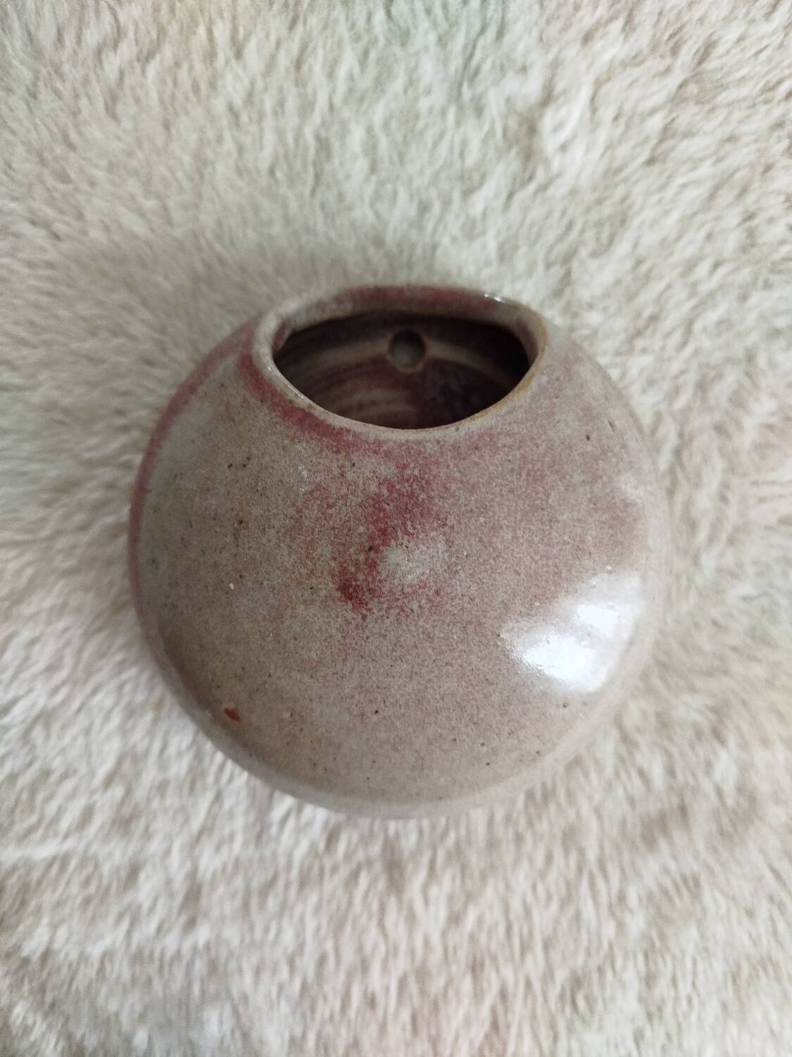 Stoneware wall vase