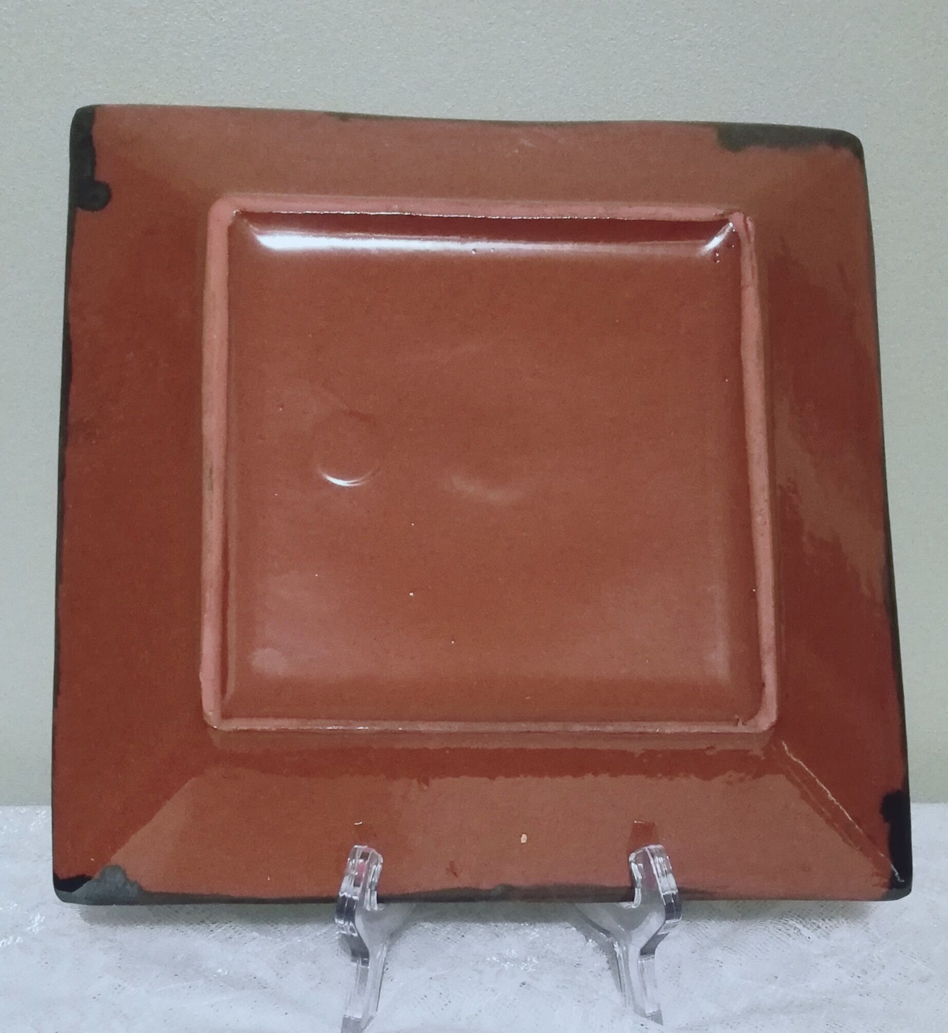 Square ceramic dish