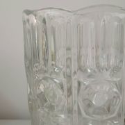 Vase en verre, motif "octogones"