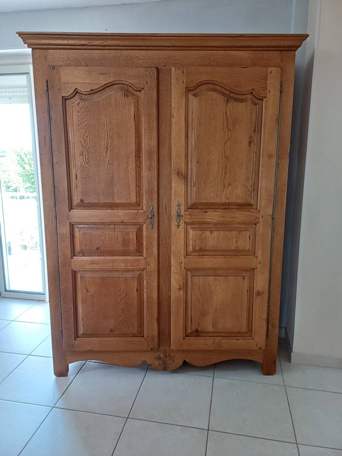 Solid oak wardrobe