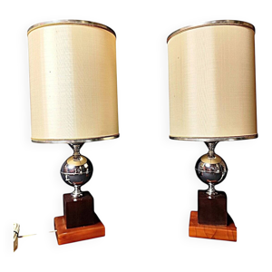 Paire De lampes Att. - maison