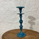 Large blue candlestick