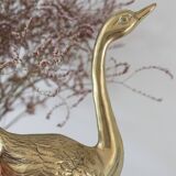 Vintage Brass Swan