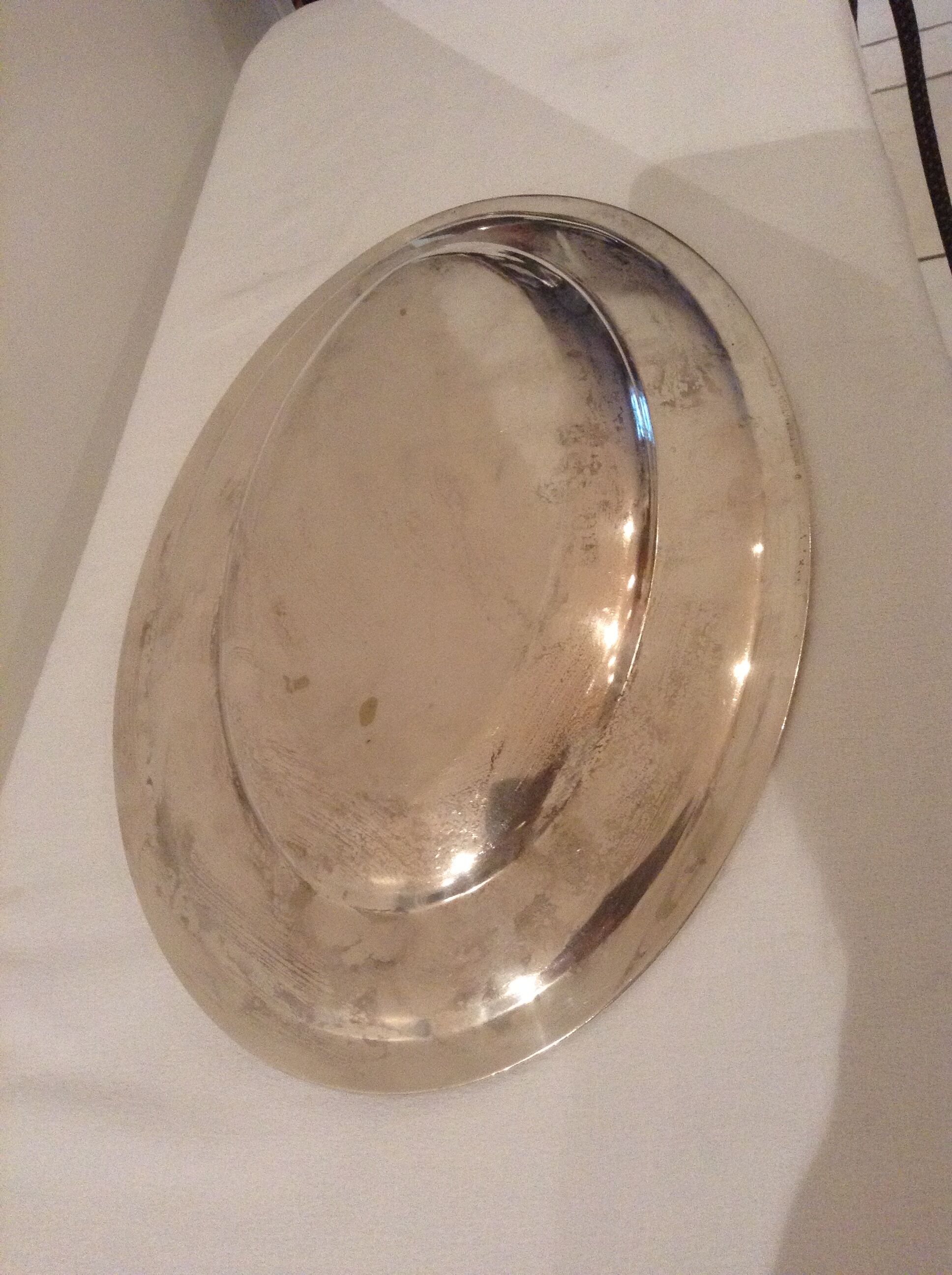 Flat oval christofle