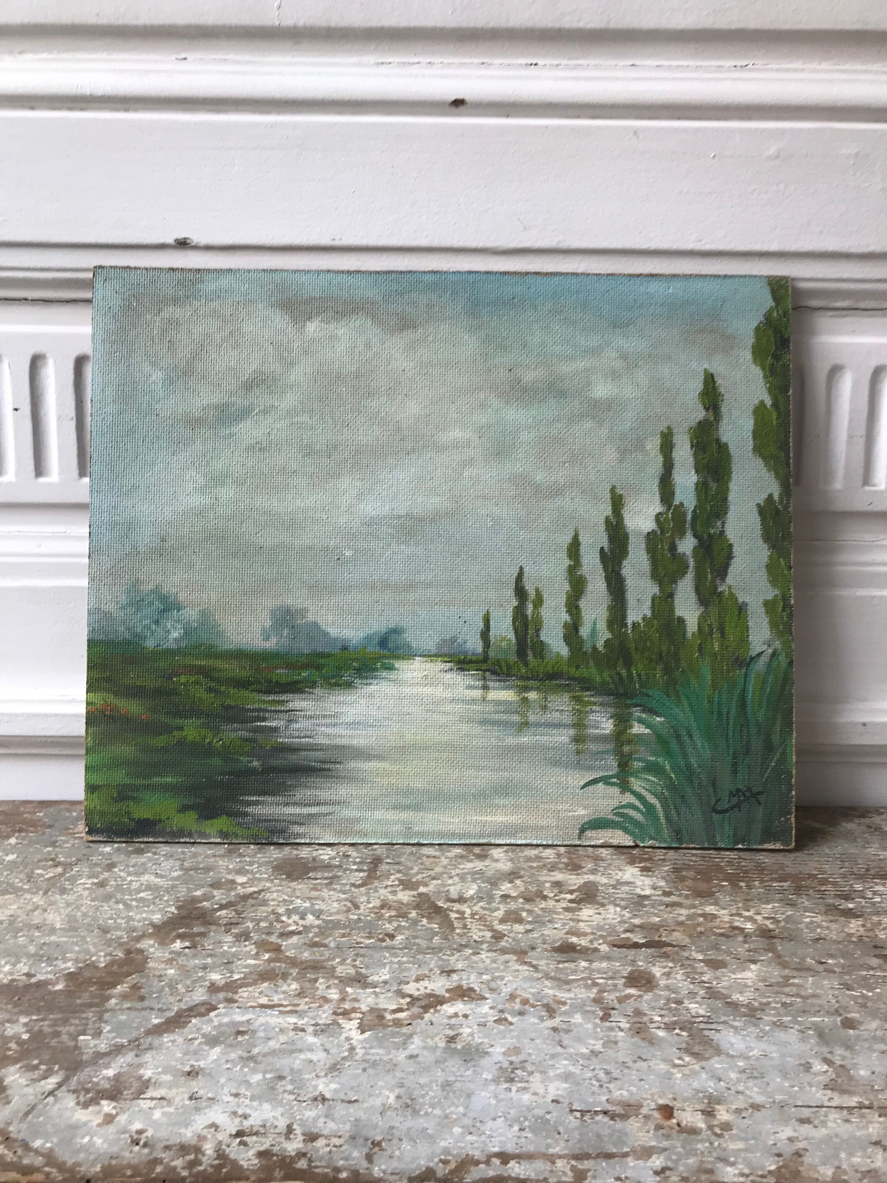 Landscape oil painting