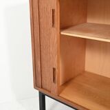 Scandinavian Teak Sideboard with Tambour Door