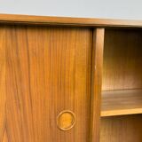 Walnut sideboard with sliding doors by Franzmeyer, 1959