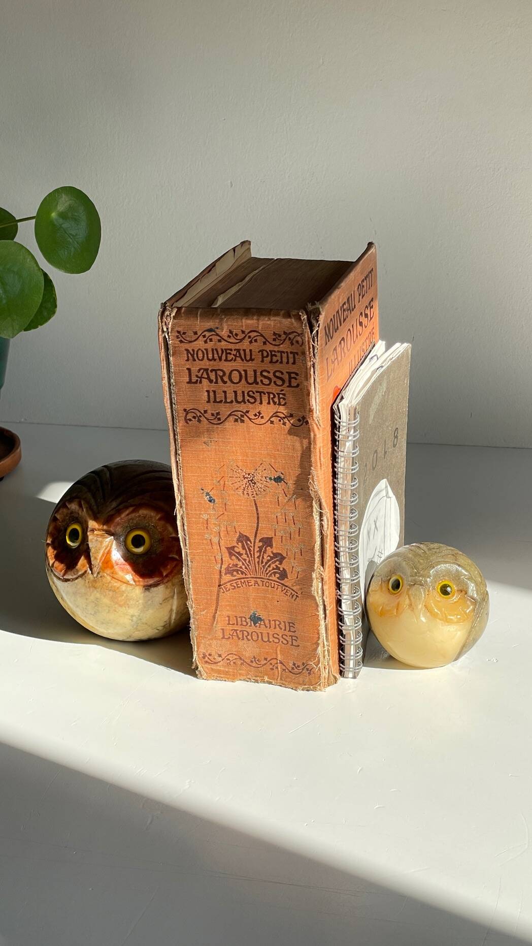 SERRE-LIVRES en Marbre VINTAGE