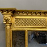 C19th Gilt Overmantle mirror