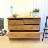 Vintage wooden chest of drawers – 4 drawers – Authentic charm