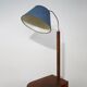 Floor lamp with burl table, 1930s