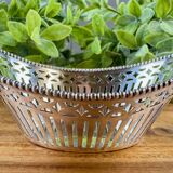 Openwork silver-plated metal basket Zilfa Pleet
