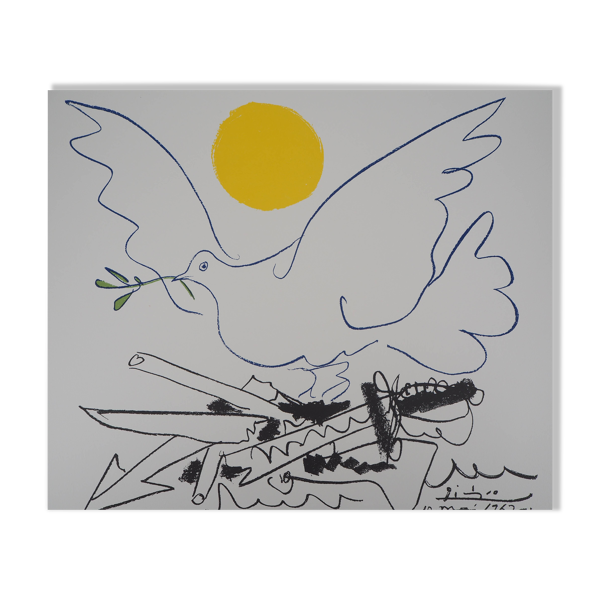Pablo Picasso : Colombe de l'avenir, Lithographie signée — Beyit