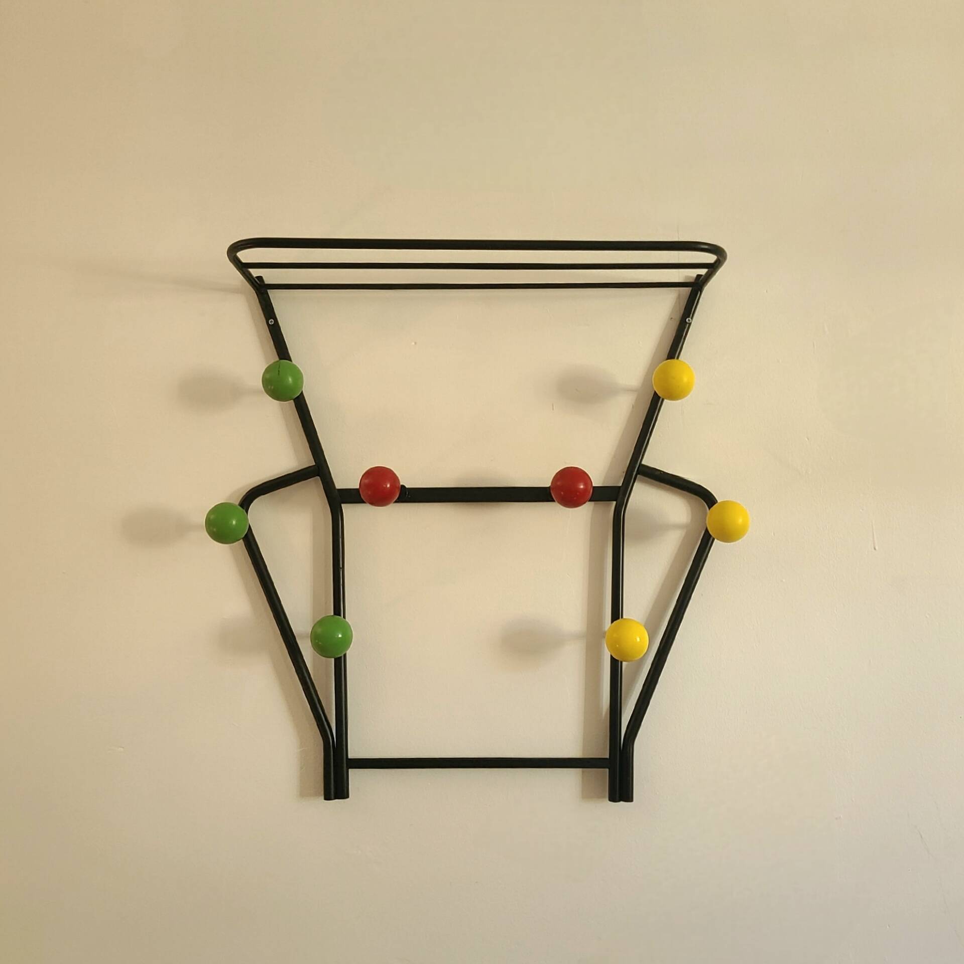 Porte manteaux vintage années 1960 boules miroir design Roger Feraud