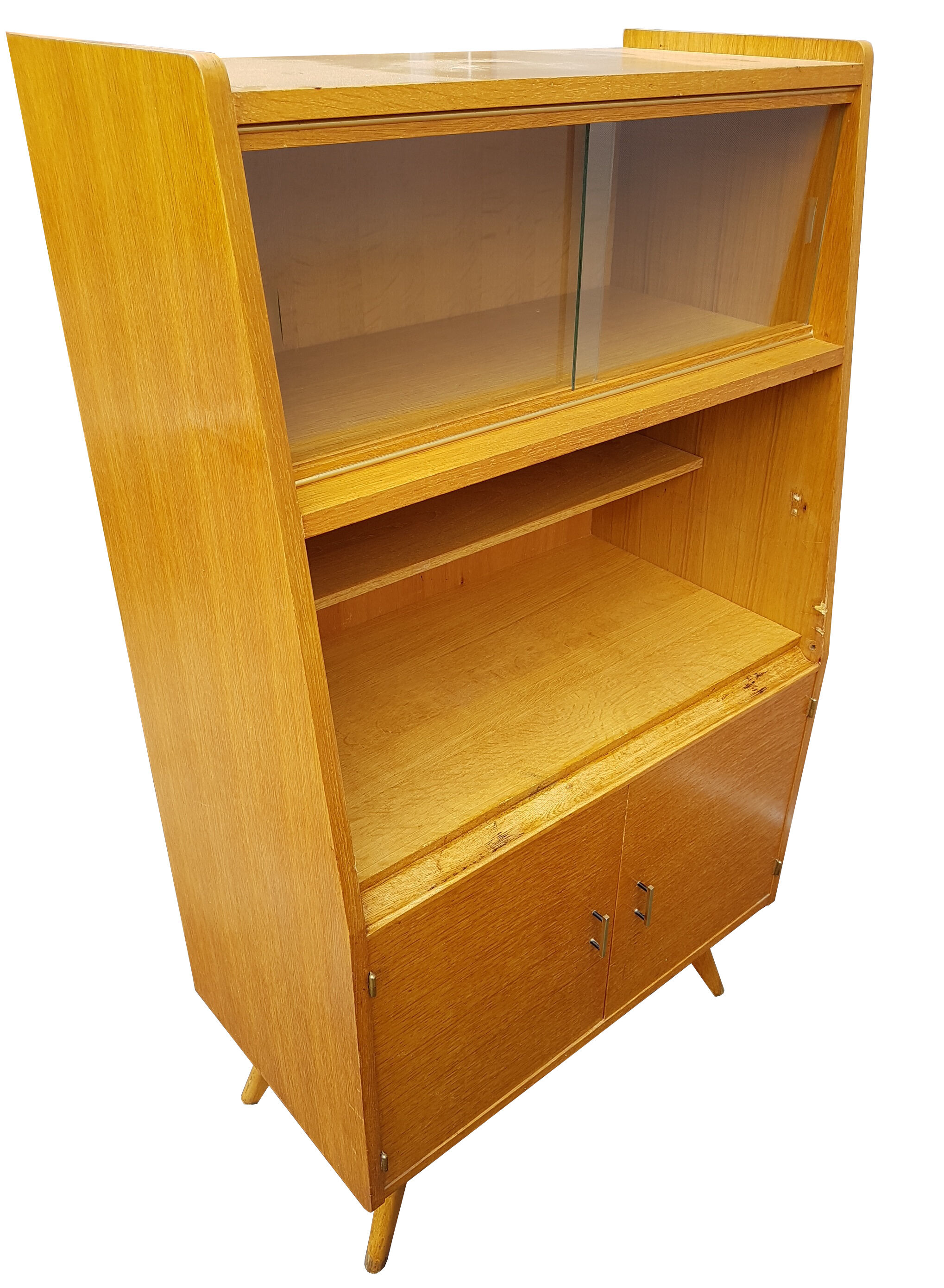 Library oak showcase 1950 feet compass