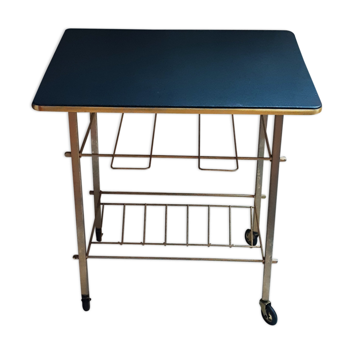 Electrophone door table, magazine door