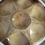 5 Sarreguemines caramel shell plates, 1950s
