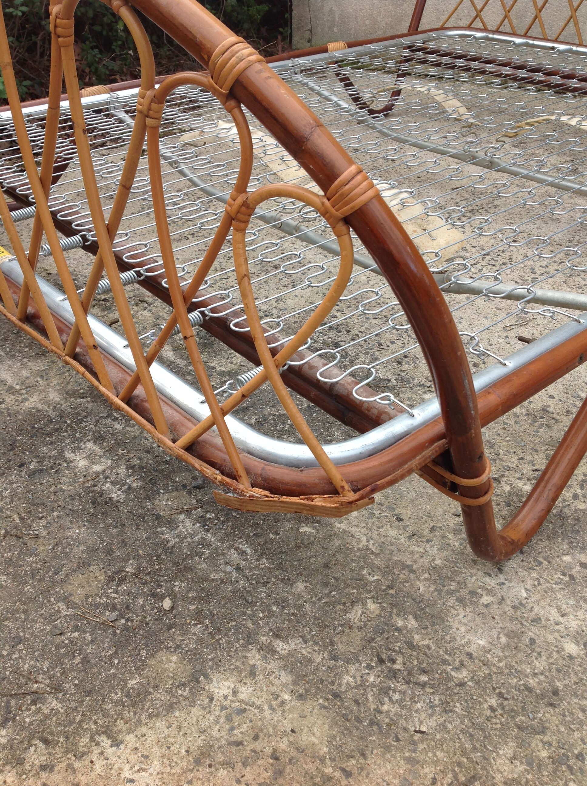 Rattan bed basket 2 places