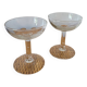 Set of 2 flat champagne glasses