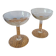 Set of 2 flat champagne glasses