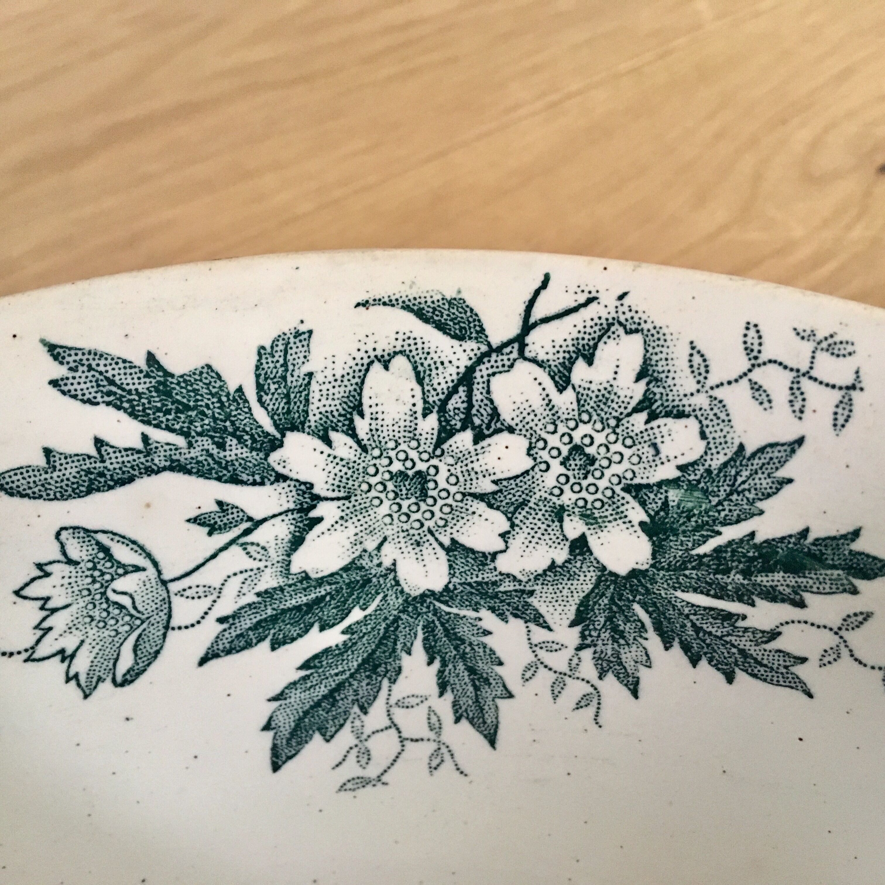 Bowl / deep dish "Anemone" porcelain Saint Amand collection
