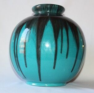 Vase boule Art déco signé Gete CAB Céramique d'Art de Bordeaux Selency