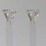 Crystal candlesticks