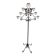 Large black wrought iron floor candelabrum (H150 cm) – Classic & Roman style