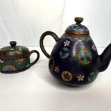 Cloisonné bronze jugs, early 20th century, China