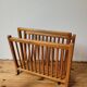 Light wood magazine rack