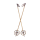 Vintage bamboo ski sticks