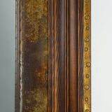 Wooden Mirror with Copper Details, Belgium 1970s