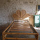 Vintage rattan shell light - bohemian chic spirit