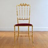 Chaise Chiavari Hollywood Regency 1960